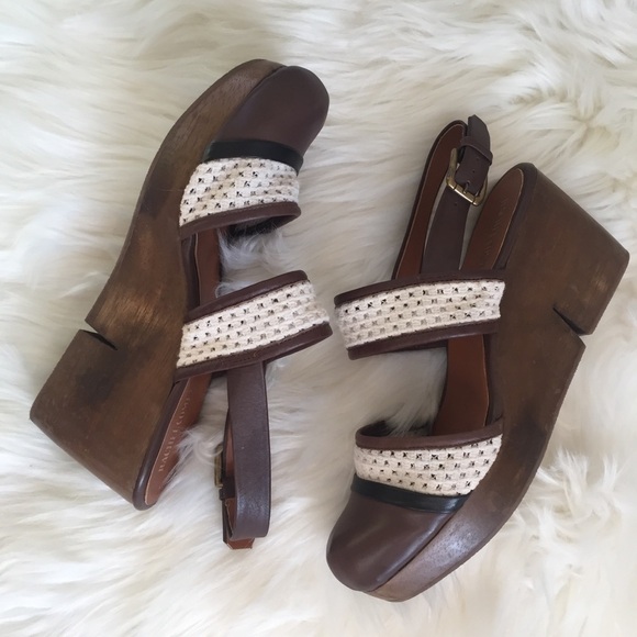 Rachel Comey Trail Leather Wooden Mules/ Slides - Picture 3 of 14